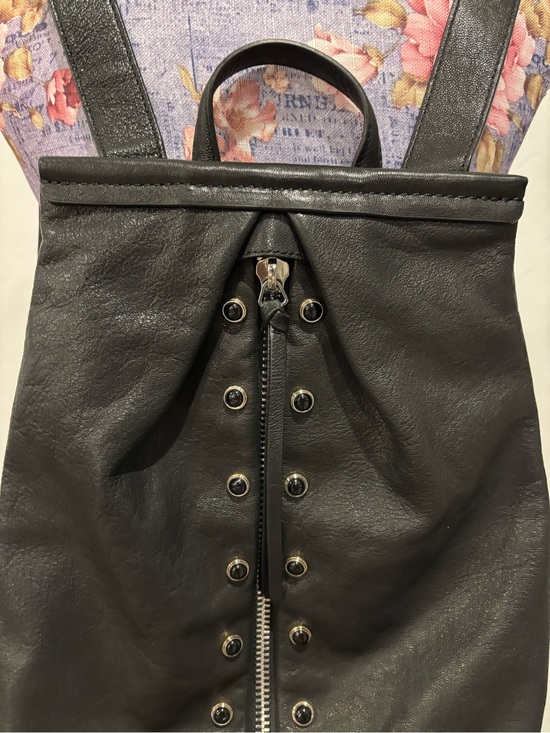 Vince Camuto Cab Black Leather studded Convertible Backpack main image 9